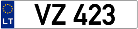 Trailer License Plate
